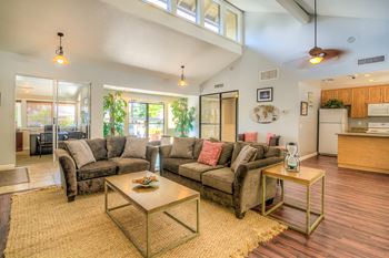 Large clubhouse with entertainment kitchen